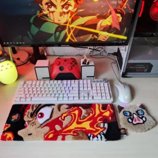 Tanjiro keyboard rug