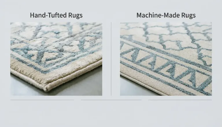 Hand-tufted vs. machine-made rugs comparison
